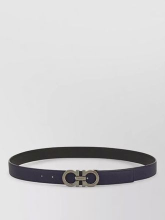 Ferragamo gancini leather reversible belt design