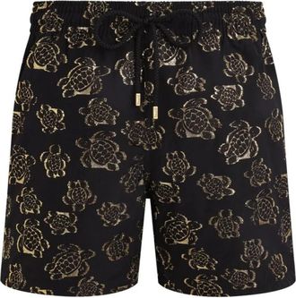 Vilebrequin Ronde Van Schildpadden Jacquard Zwemshorts voor Heren - Heren - Strandmode - Zwart - XL - Badmode