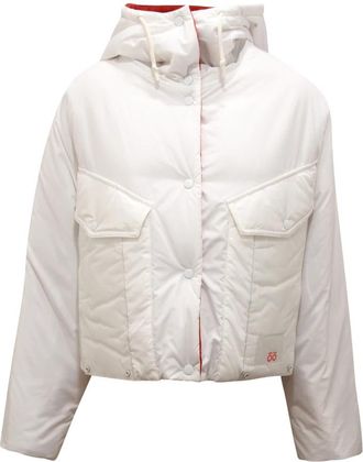 OOF Wear Subway Reversible Gewatteerde Jas - Dames - Winterjassen - Wit - S/M - Leer - Jassen