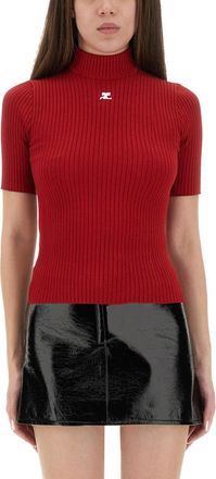 Courr&egrave;ges Courreves Uedition gestricktes T -Shirt