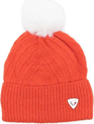 Rossignol Sara beanie - women - Acrylic/Polyamide/Alpaca/Polyester/Wool - One Size - Orange