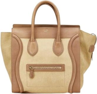 Celine Pre-owned Handbags, female, Beige, Size: ONE SIZE Pre-owned Leather Handbag