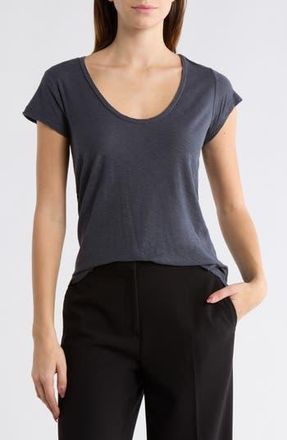 James Perse Deep V-Neck T-Shirt in Blue Noir at Nordstrom Rack, Size 3