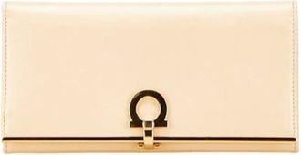 Ferragamo Pre-owned Wallets, female, Beige, Size: ONE SIZE Pre-owned Leather Wallet