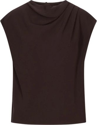 Agnona Sleeveless Tops - Dames - Tops zonder mouwen - Bruin - XL - Tops
