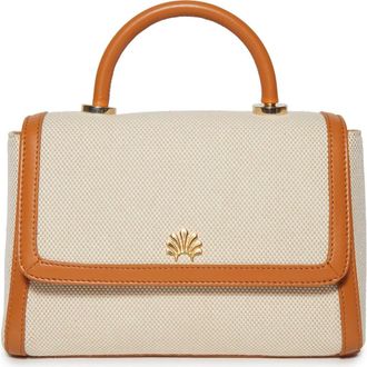 Lele Sadoughi Tabitha Top Handle Crossbody in Saddle Brown 200 at Nordstrom