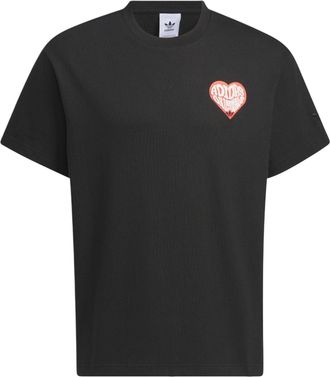 adidas originals V-Day Short Sleeve T-Shirt (Gender Neutral) Asia Sizing Black JE3470