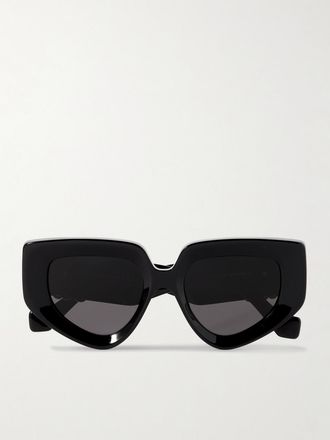 Loewe Occhiali Da Sole In Acetato Con Montatura Cat-eye - Nero