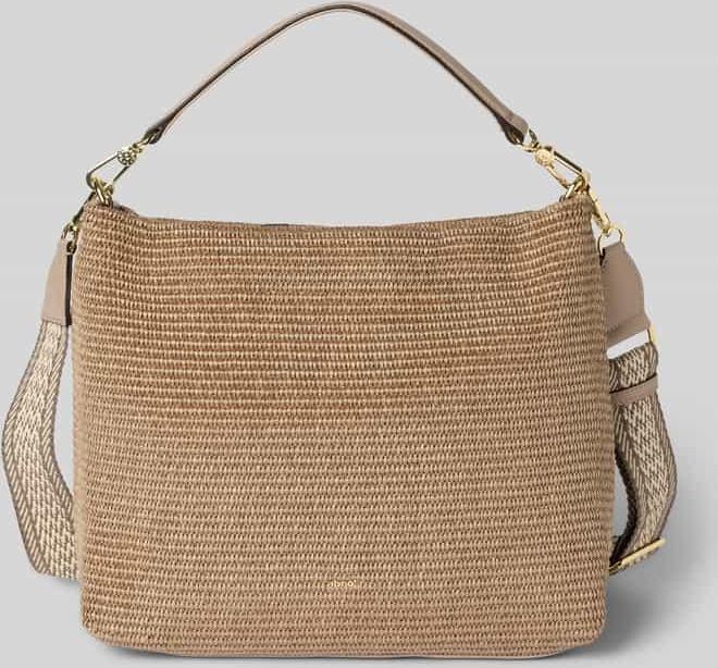 Abro Handtasche in Flecht-Optik Modell Kaia in Taupe, Gr&ouml;&szlig;e 1