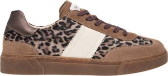 Nero Giardini Sneakers in camoscio e velluto animalier - - Shoes - Donna - Marrone - 38 EU
