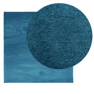 Berkfield Home Rug OVIEDO Short Pile Turquoise 240x240 cm | Size: Medium