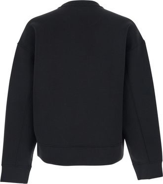 Calvin Klein Mens Crewneck Sweatshirt Black Tech Fabric Polyester Sweatshirts Sweater