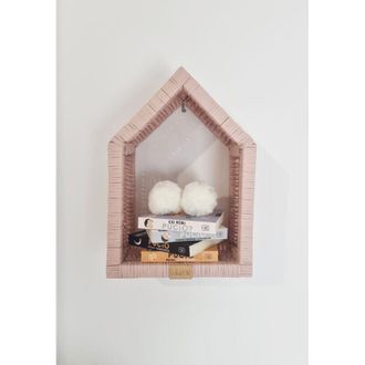 OEM Casa De Mimbre - Peque&ntilde;o Armario De Pared Rosa