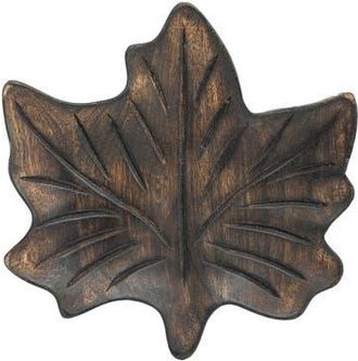 Foreside Home And Garden Maple Leaf Decorative Tray in Brown at Nordstrom