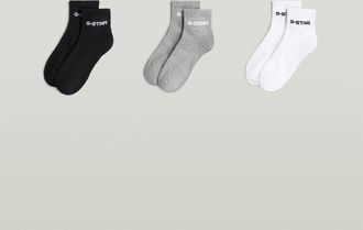 G-Star Short Logo Sokken 3 Paar - Meerkleurig - Heren
