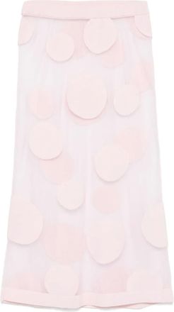 Viktor & Rolf Gonna midi a pois - Rosa