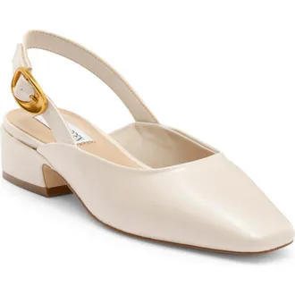 Steve Madden Diona Slingback Pump in Bone Patent at Nordstrom Rack, Size 6.5