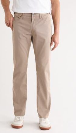 AG - Adriano Goldschmied Graduate Tailored Straight Leg Twill Pants in Fawn Brown at Nordstrom Rack, Size 29 X 32