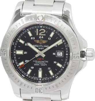 Breitling Pre-owned Colt Roestvrij staal A17388 - Heren - Vintage Horloges - Zwart - ONE Size - Vintage