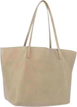 Loewe Pre-owned Tote Bag - Dames - Vintage Shopper - Beige - ONE Size - Leer - Vintage