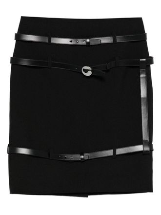 Coperni Multi-Belt Harness Miniskirt - Black
