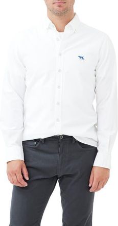 Rodd & Gunn Oxford Sports Fit Shirt in Snow at Nordstrom, Size Xxx-Large