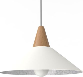 Lumicom Lumicom - Funnel L&aacute;mpara De Techo 25 Blanco Hoja