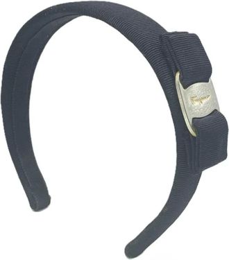 Ferragamo Pre-owned Accessories, female, Black, Size: ONE SIZE Pre-owned Fabric hair-accessories