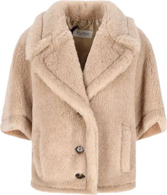 Max Mara Alpaca Blend Jacket - Dames - Jassen - Beige - M/L - Jassen