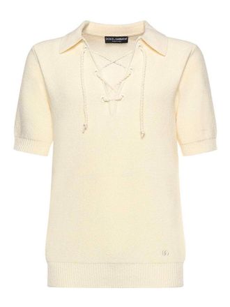 Dolce & Gabbana Serafino Polo Shirt With Drawstring