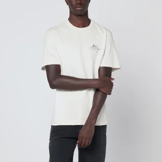 Golden Goose White vintage-effect cotton T-shirt
