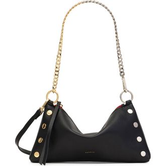 Hammitt Kyle Revival Leather Shoulder Bag in Black/gold-Silver Red-Zip at Nordstrom