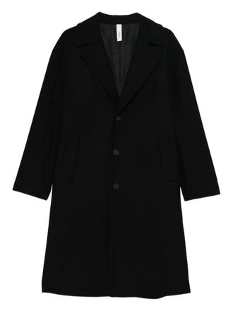 Hevò Ostuni buttoned coat - men - Virgin Wool/Polyamide/Fabric - 46 - Black