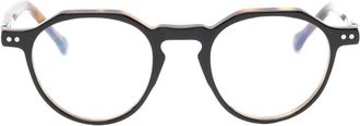 Lesca Bril met rond montuur - Zwart
