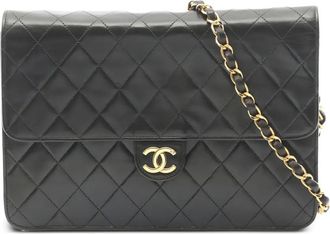 Chanel Borsa a spalla matelass&eacute; con catena 1997-1999 - Nero