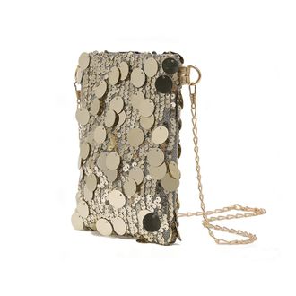 Generic Little Diamond Phone Bag Women and Girls, Sparkly Clutch Mini Cross Body Bag Women Phone Pouch with Chain, Small Crossbody Bags for Womens, Mobile Pho