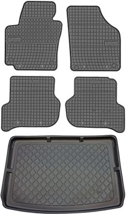 OEM Juego De Alfombrillas De Goma Para Coche Y Maletero Para Volkswagen Golf Plus Hatchback (enero De 2005-2009)