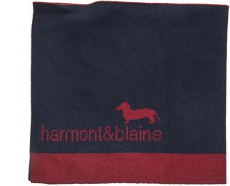 Harmont & Blaine Double-face Scarf - Heren - Sjaals - Blauw - ONE Size - Accessoires