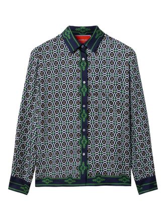 La DoubleJ Boy silk shirt - Green
