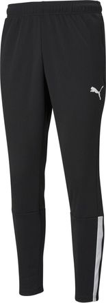 Puma Mannen Team Liga Zijstrip Tapered Trainingsbroek (Zwart/Wit)