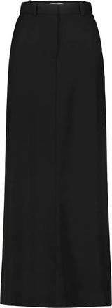 The Row Roux belt-loops maxi skirt - women - Wool/Silk - 0 - Black