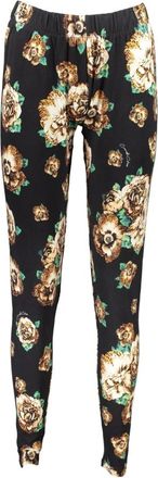 Cavalli Gedrukte Leggings met Elastische Taille - Dames - Leggings - Zwart - XS - Broeken