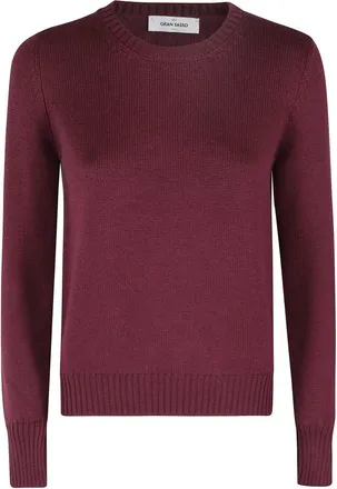 Gran Sasso Truien & Vesten, Dames, Rood, XS, Wol, Girocollo Sweater