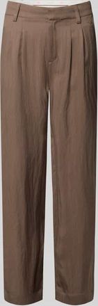 Fynch-Hatton Fynch-Hatton Regular Fit Stoffhose aus Lyocell-Mix mit Viskose-Anteil in Mittelbraun, Gr&ouml;&szlig;e 34