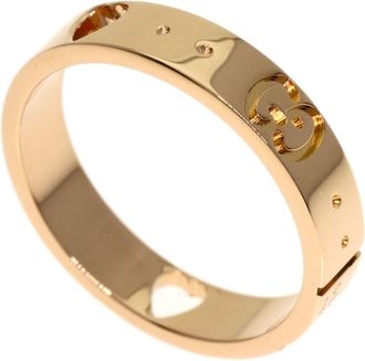 Gucci Icon Pink Gold (18K) Band Ring (Pre-Owned)