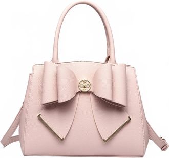 Like Dreams Womens Poppy Bowtie Top Handle Satchel Bag In Pink