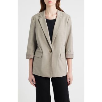 Rag & Bone Jennie Wool Blend Blazer in Light Taupe at Nordstrom, Size 16