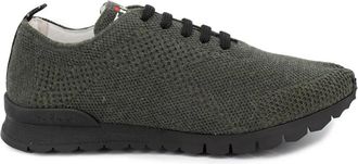Kiton Grafisch Spel Sneakers - Heren - Sneakers - Groen - 45 EU - Schoenen