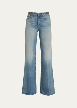 R13 Charlotte Wide-Leg Jeans