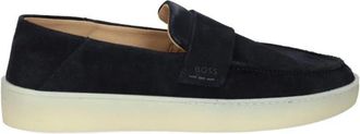 HUGO BOSS Mocasin Randal - Heren - Loafers - Blauw - 39 EU - Su&egrave;de - Schoenen